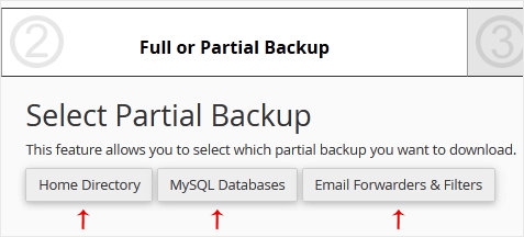 Partial Backup